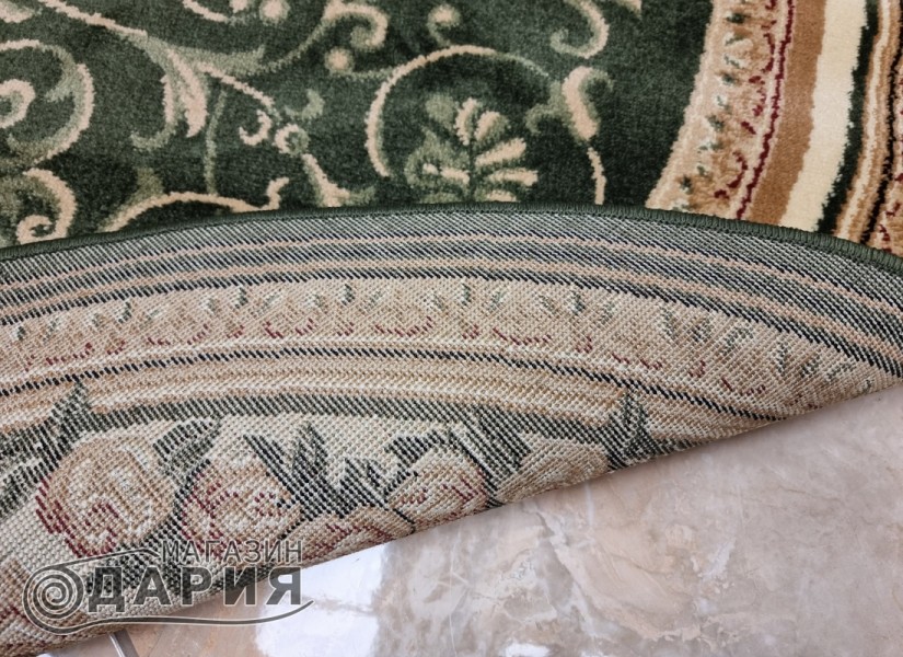Тъкан персийски килим Blue stones 5261_GREEN елипса
